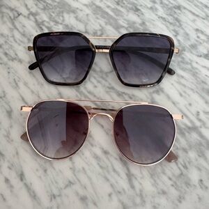 Target Women's Sunglasses Set - Black and Gold